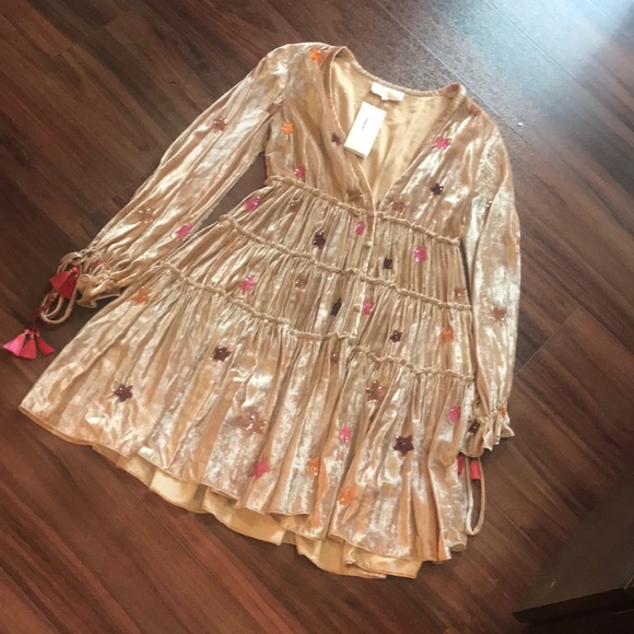 Rococo Sand Velvet Star Dress. Size S. NWT. $500 - Picture 5 of 8